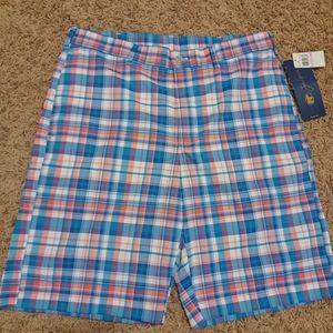 Jack Nicholaus Men's Golf Flat Front Olimpian Blue Shorts